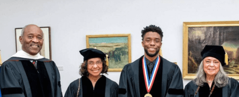 Screen Shot with Chadwick Boseman - Howard University Honoree